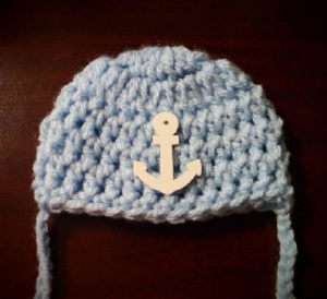 crocheted hat for babies with anencephaly