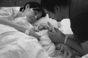 Isabel Eve with her parents