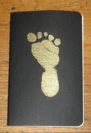 golden footprint notebook