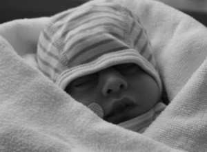 Ron Levi, baby in Anenzephalie