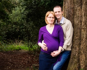 Susanna and Pete, carrying Anastasia Joy, a baby with anencephaly